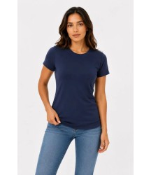 Basic Tişört Bisiklet Yaka Kısa Kol Günlük Yazlık Slim Fit T-Shirt - Lacivert