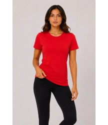 Basic Tişört Bisiklet Yaka Kısa Kol Günlük Yazlık Slim Fit T-Shirt - Kırmızı
