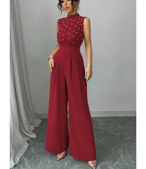 Kadın Balıkçı Yaka Kolsuz Incili Beli Kuşaklı Uzun Janjan Tulum