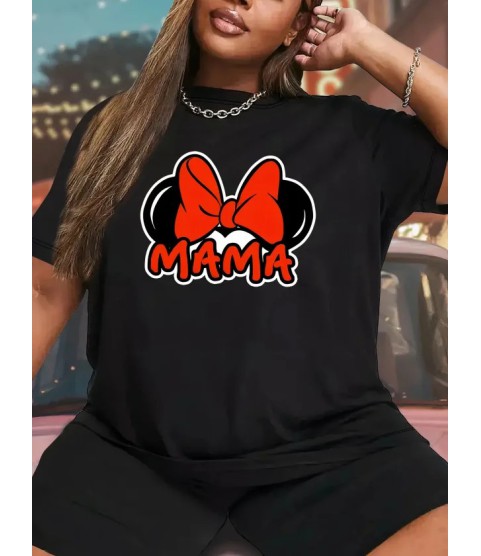 Anneler Günü Hediye Anne Temalı Baskılı Oversize Bisiklet Yaka T-shirt - Siyah Anneler Günü Hediye Anne Temalı Baskılı Oversize Bisiklet Yaka T-shirt - Siyah