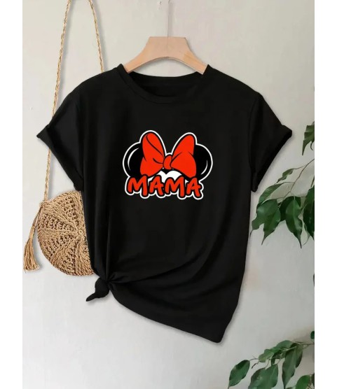 Anneler Günü Hediye Anne Temalı Baskılı Oversize Bisiklet Yaka T-shirt - Siyah Anneler Günü Hediye Anne Temalı Baskılı Oversize Bisiklet Yaka T-shirt - Siyah