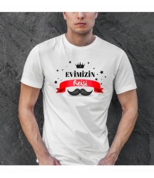Babalar Günü Hediye Baba Temalı Baskılı Oversize Bisiklet Yaka T-shirt - Beyaz