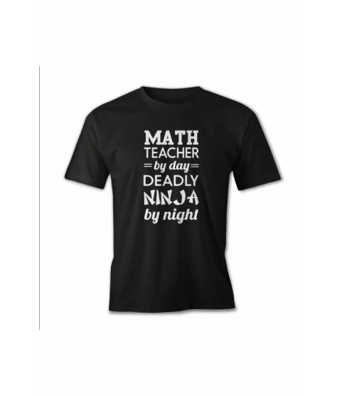 24 Kasım Öğretmenler Günü Hediye Baskılı Oversize Bisiklet Yaka T-shirt - Siyah