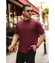 Erkek Kolları Dar Kesim Rahat Kalıp Basic Tişört