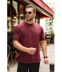 Erkek Kolları Dar Kesim Rahat Kalıp Basic Tişört