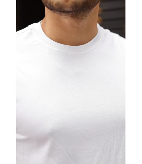 Erkek Kolları Dar Kesim Rahat Kalıp Basic Tişört
