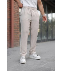 Erkek Beli Lastikli Pera Keten Pantolon