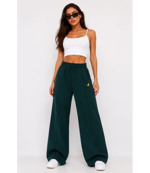 Osy Modal Yumuşak Dokulu Cima Dikişli Nakışlı Cepli Oversize Bol Paça Eşofman Altı - Yeşil Osy Modal Yumuşak Dokulu Cima Dikişli Nakışlı Cepli Oversize Bol Paça Eşofman Altı - Yeşil