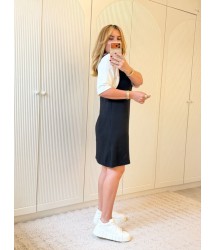 Kadın Kısa Kollu Ve Kalın Askılı Ikili Modal Elbise