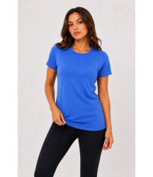 Basic Bisiklet Yaka Yazlık Slim Fit T-Shirt - Mavi - Hardal Sarısı
