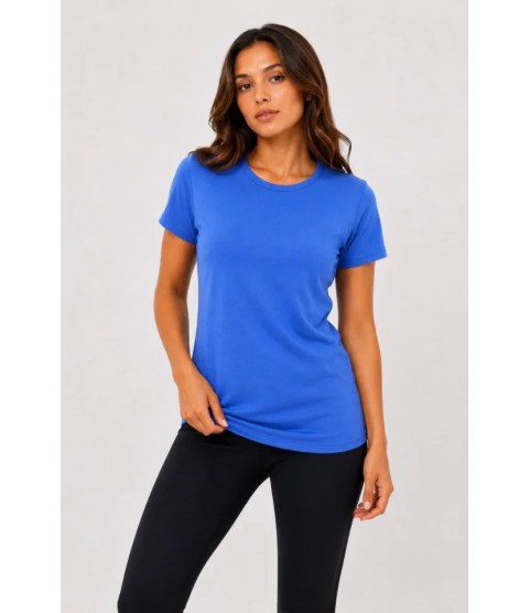 Basic Bisiklet Yaka Yazlık Slim Fit T-Shirt - Mavi - Hardal Sarısı Basic Bisiklet Yaka Yazlık Slim Fit T-Shirt - Mavi - Hardal Sarısı
