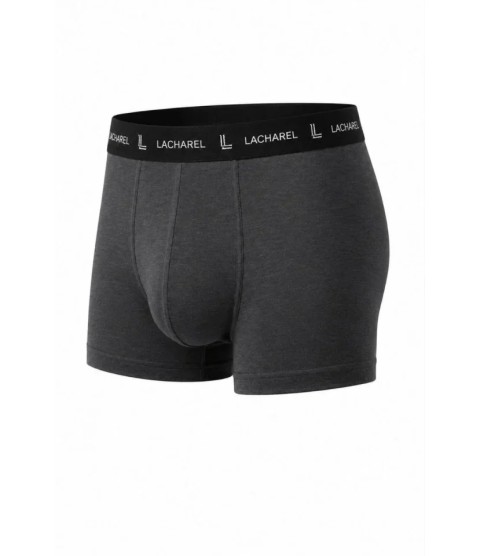 Erkek Likralı Pamuklu Nefes Alan Penye Boxer 3lü Paket - Siyah - Gri - Füme