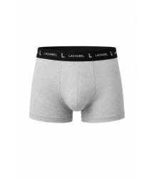 Erkek Likralı Pamuklu Nefes Alan Penye Boxer 3lü Paket - Gri