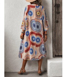 Kadın Kısa Kollu önü Açık Belden Kuşaklı Uzun Kimono