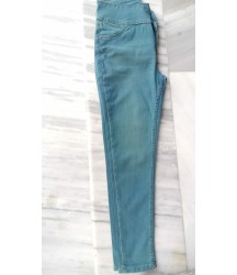 Yüksek Bel Likralı Jean Pantolon 90 Cm