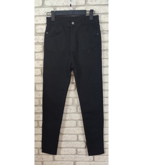 Likralı Yüksek Bel Efsane Kot Pantolon Antrasit Renk 92cm