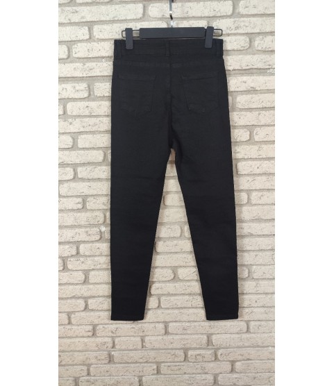 Likralı Yüksek Bel Efsane Kot Pantolon Antrasit Renk 92cm