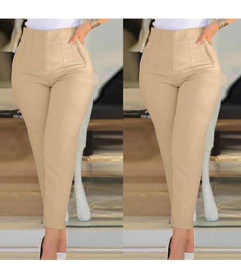 Kadın üste Oturan Paçası Bilek üzerinde Biten Krep Kumaş Pantolon 36 (S) - 50 (5XL) Kadın üste Oturan Paçası Bilek üzerinde Biten Krep Kumaş Pantolon 36 (S) - 50 (5XL)