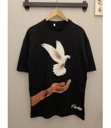 Dijital Baskılı T-Shirt - Siyah