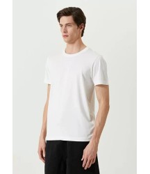 Unisex Basic Bisiklet Yaka Regular T-Shirt - Beyaz