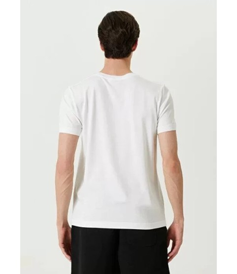 Unisex Basic Bisiklet Yaka Regular T-Shirt - Beyaz