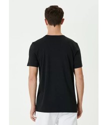 Unisex Basic Bisiklet Yaka Regular T-Shirt - Siyah