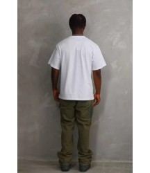 Unisex Baskılı Oversize T-Shirt - Beyaz