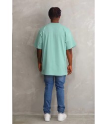Unisex Baskılı Oversize T-Shirt - Mint Yeşili