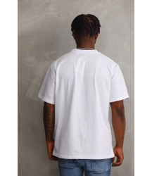 Unisex Baskılı Oversize T-Shirt - Beyaz